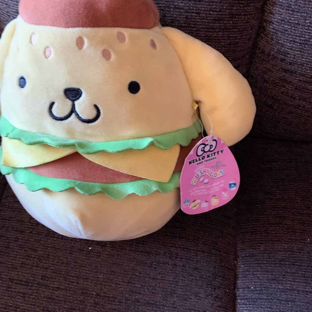 Squishmallow Pompompurin Burger Plush Hello Kitty Dog - Picture 2 of 3